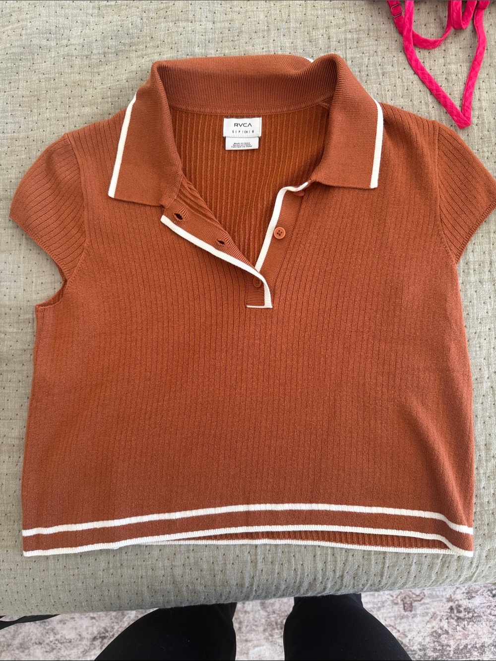 RVCA collared top